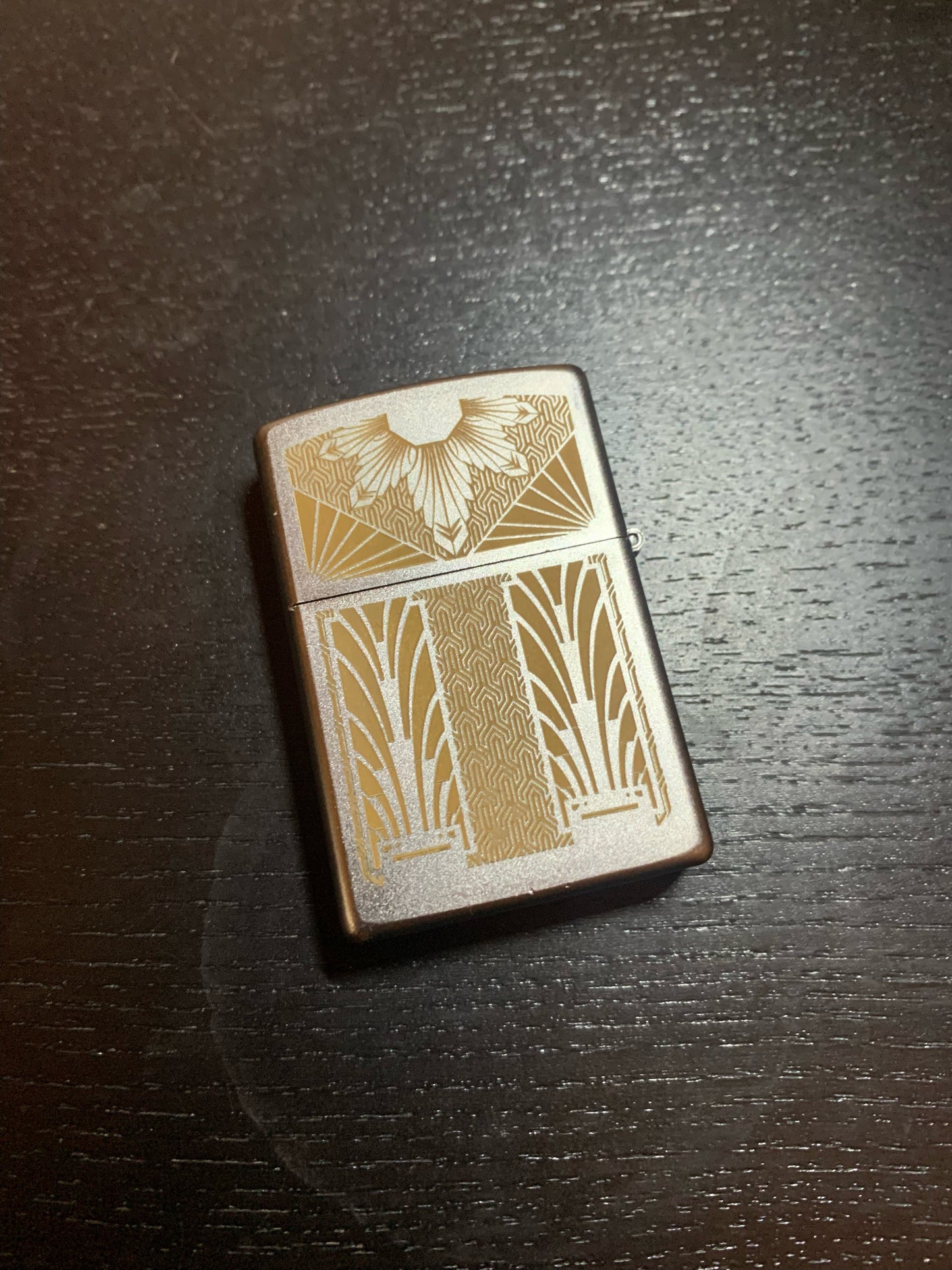 Art Deco Engraved Lighter