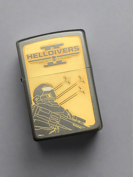 Helldivers 2 Engraved Lighter- Black